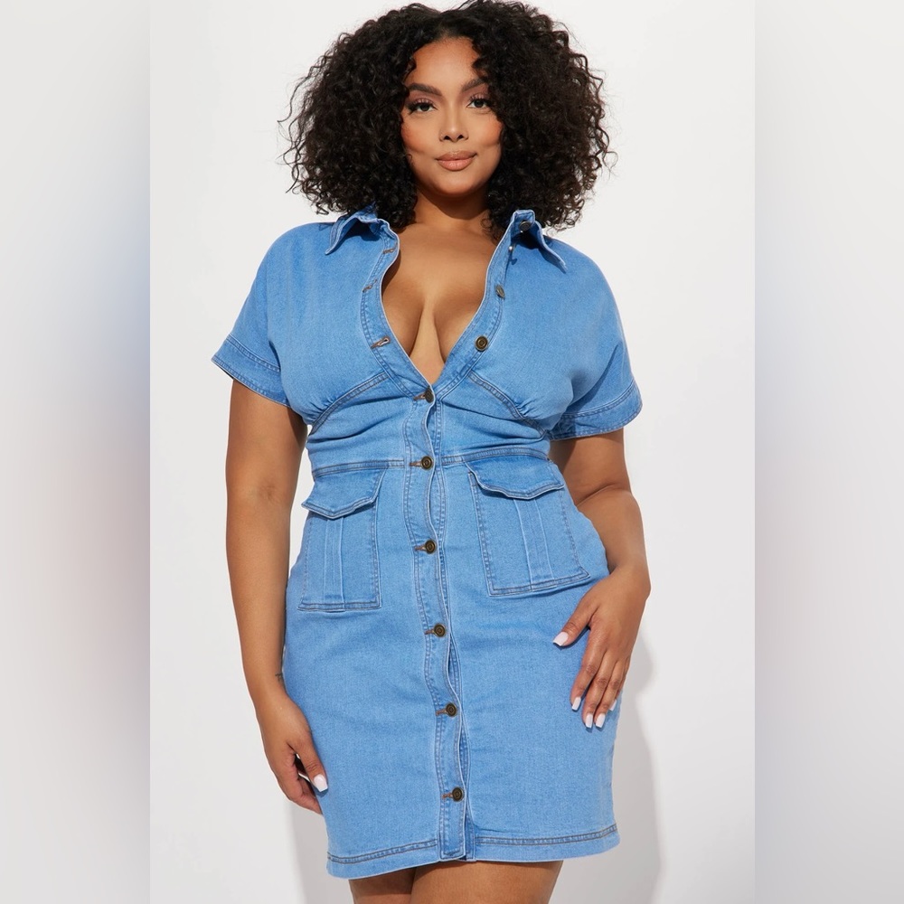 Fashion Nova Denim Mini Dress